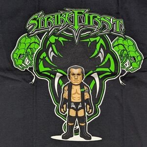 WWE Nerds Randy Orton Strike First T-Shirt. Men's large. Used. Men's large